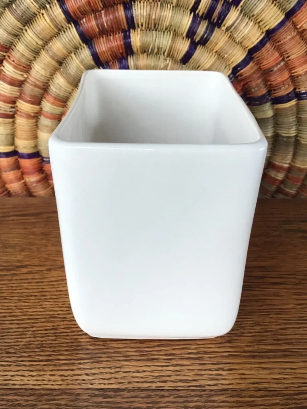 Vintage McCoy Pottery Rectangular Pillow Planter Vase USA MCM White